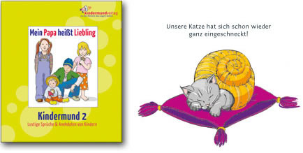 Cover des zweiten Kindermundbuchs "Mein Papa heißt Liebling"